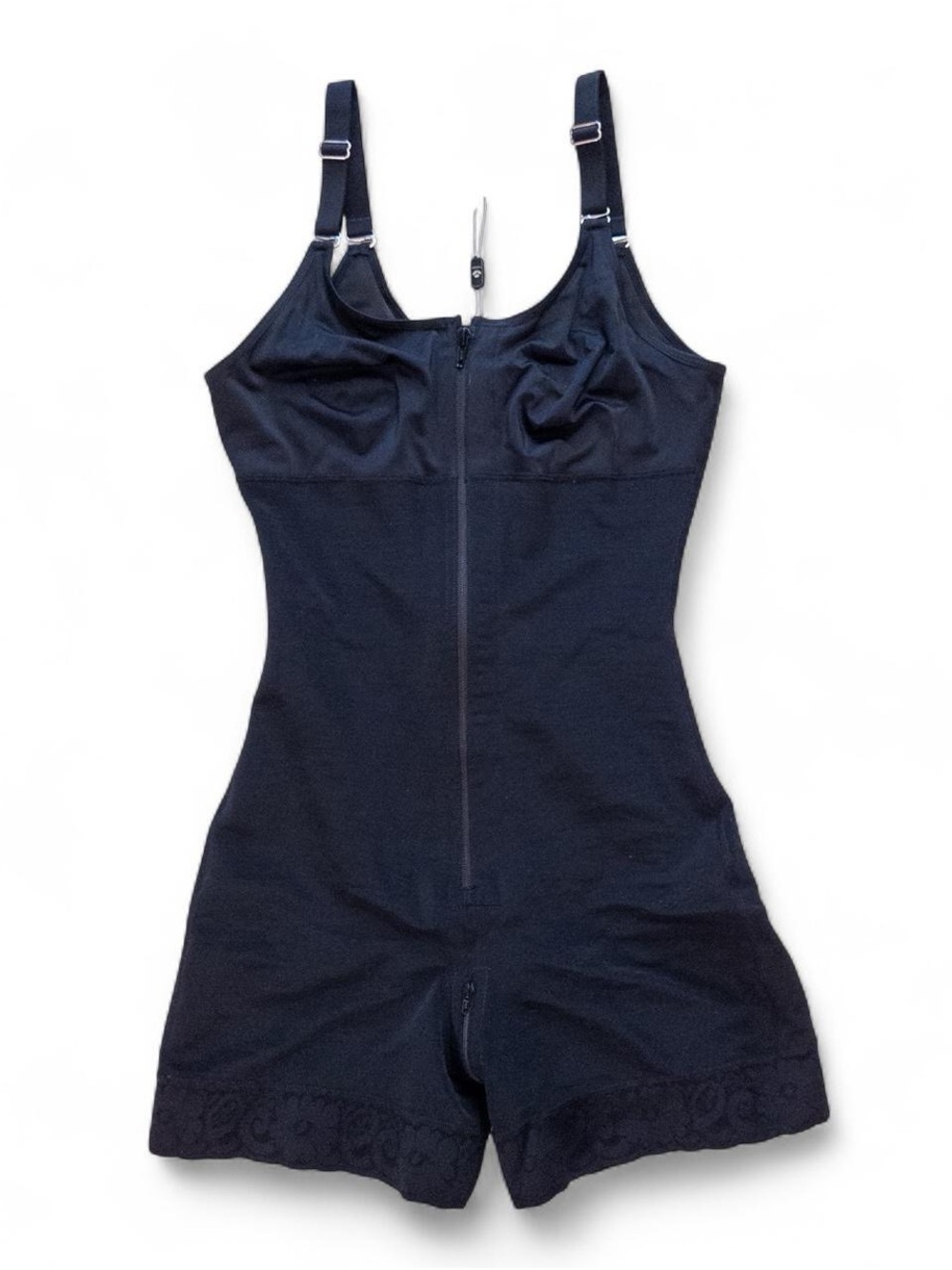 NWT Yianna Black Full Body Shaper Bodysuit Front Zip Medium